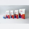 Set of Skinpop branded product packages on a white background