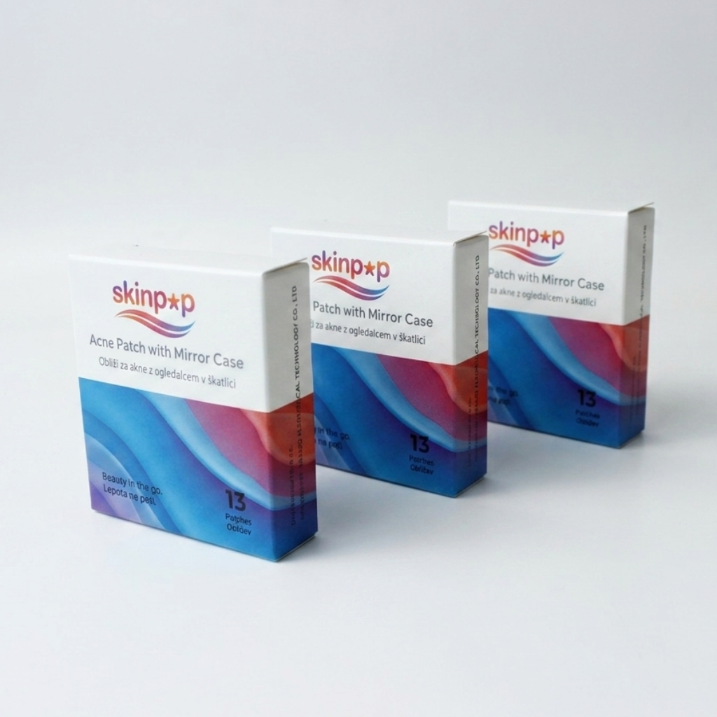 Three boxes of Skinpop Patch of Mirror Cases